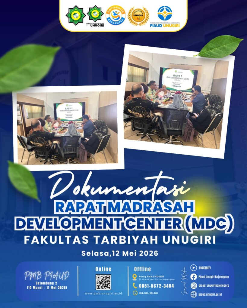 Prodi PIAUD UNUGIRI Aktif Berkontribusi dalam Rapat Madrasah Development Centre Fakultas Tarbiyah