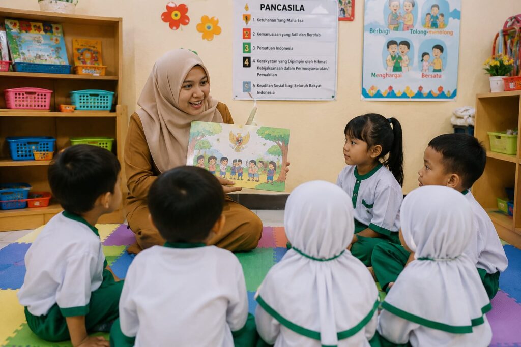 Dari Kaca Mata PIAUD, Pancasila Tidak Boleh Diajarkan Secara Kaku