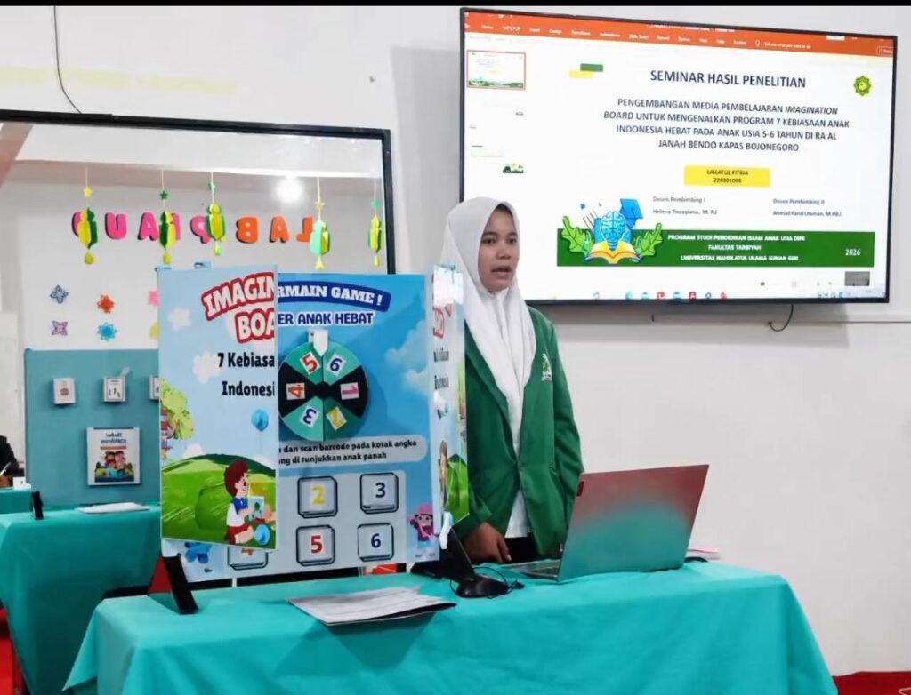 Inovatif dan Inspiratif, Mahasiswa PIAUD UNUGIRI Kembangkan Imagination Board untuk Kenalkan 7 Kebiasaan Anak Indonesia Hebat