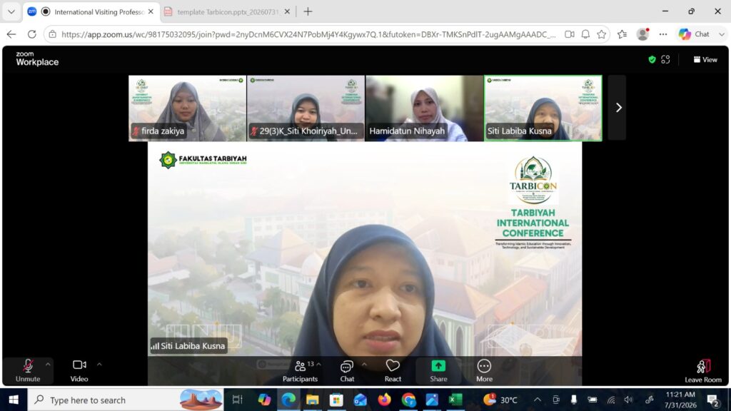 Dosen PIAUD UNUGIRI Jadi Presenter pada Tarbiyah International Conference 2026, Angkat Inovasi Literasi Anak Usia Dini